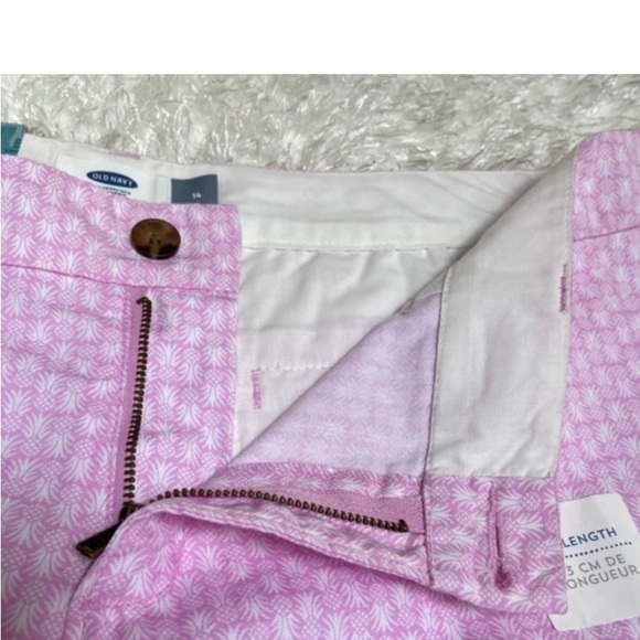 Old Navy pink pineapple shorts size 14 - Picture 5 of 6